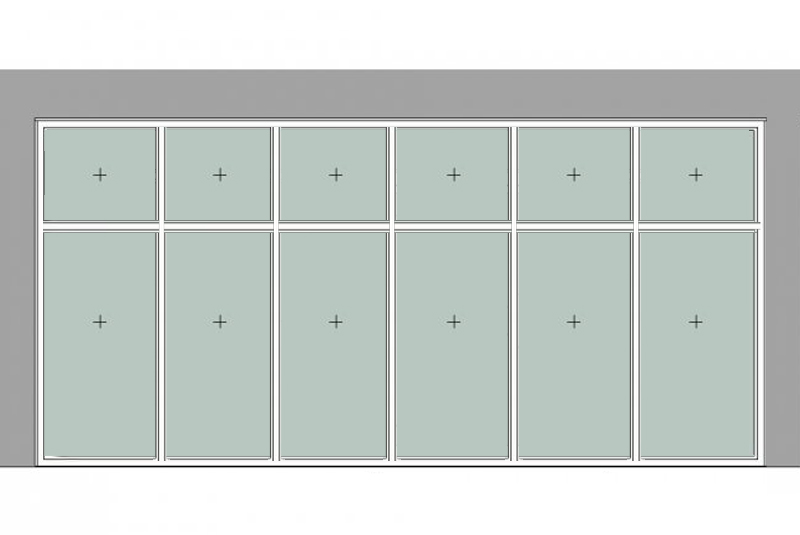 Противопожарная стеклянная перегородка EIW-15 (сп 32мм)